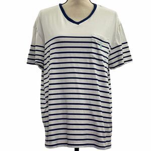 POLO Ralph Lauren Striped V-neck Top Medium